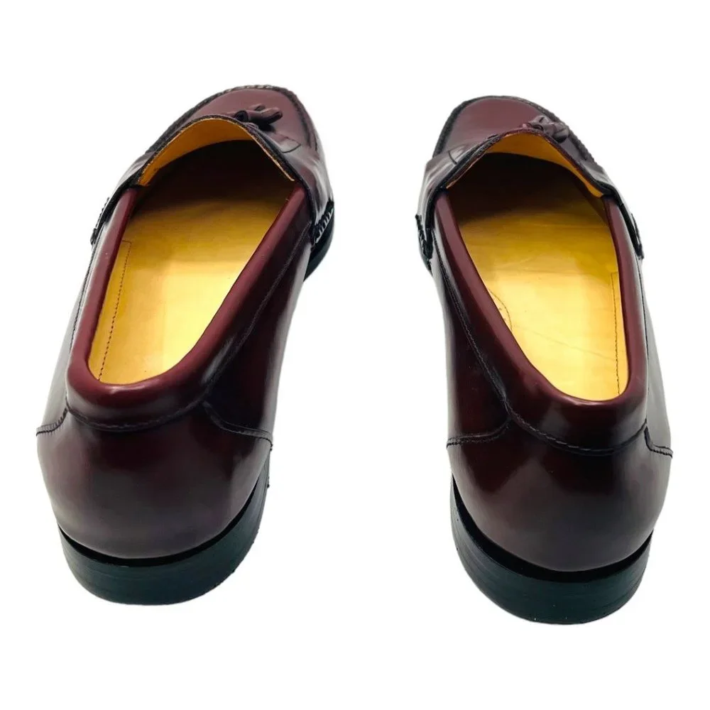 Bass  Men's Leather Harrison II Tasseled Loafers Burgundy Size 13D NWOB - Picture 4 of 9